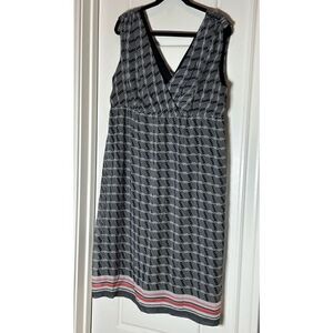 Lane Bryant long coastal sleeveless dress (midi) size 14